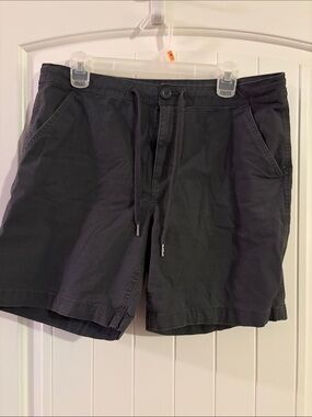 Eddie Bauer Men's Charcoal Drawstring Athletic Shorts